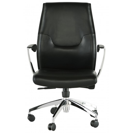 Klause Black Naugahyde Office Chair