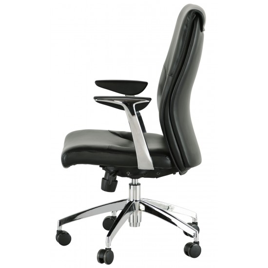 Klause Black Naugahyde Office Chair