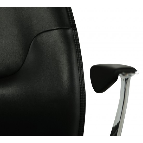 Klause Black Naugahyde Office Chair