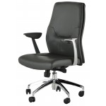 Klause Grey Naugahyde Office Chair