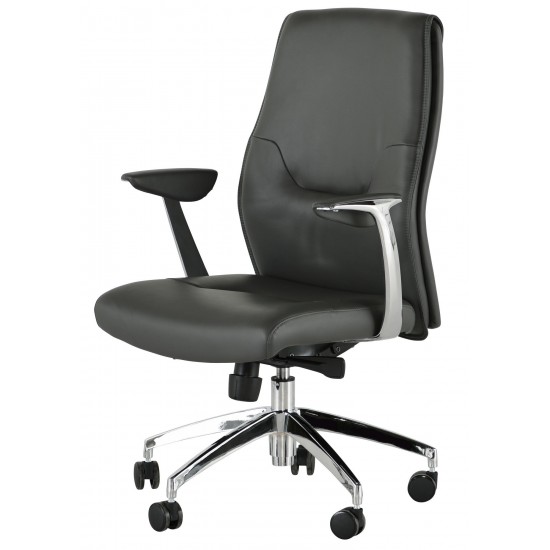 Klause Grey Naugahyde Office Chair