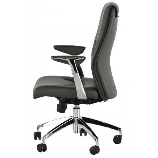 Klause Grey Naugahyde Office Chair