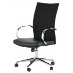 Mia Black Naugahyde Office Chair