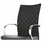 Mia Black Naugahyde Office Chair