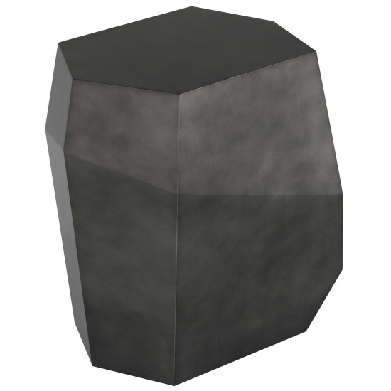 Gio Pewter Wood Side Table