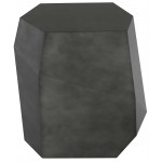 Gio Pewter Wood Side Table