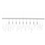 Crystal Linear Clear Glass Pendant Lighting