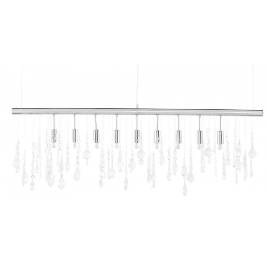 Crystal Linear Clear Glass Pendant Lighting