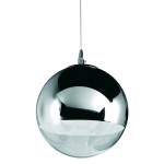 Diego Jr. Silver Glass Pendant Lighting