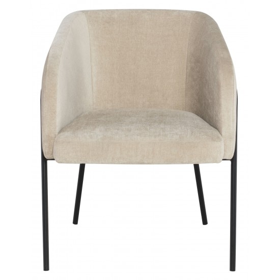 Estella Almond Fabric Dining Chair