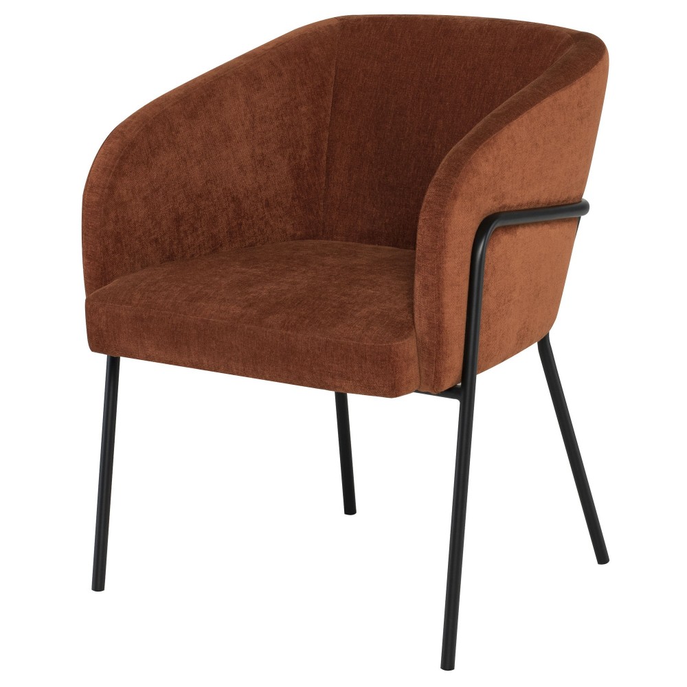Estella Terracotta Fabric Dining Chair Estella Terracotta Fabric Dining Chair