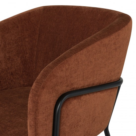 Estella Terracotta Fabric Dining Chair