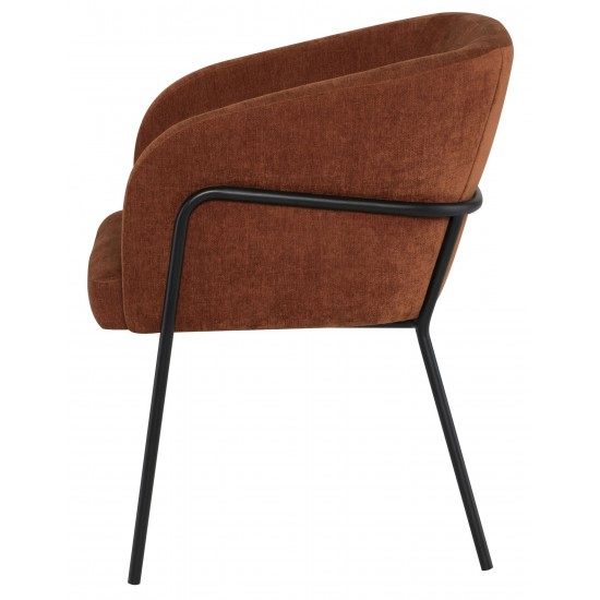 Estella Terracotta Fabric Dining Chair