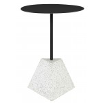 Alma Black Metal Side Table, HGMV207