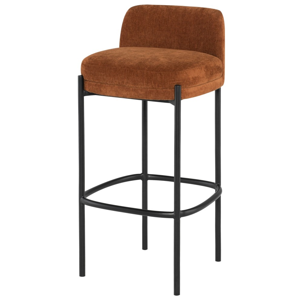 Inna Terracotta Fabric Bar Stool, HGMV232