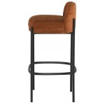 Inna Terracotta Fabric Bar Stool, HGMV232