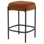 Inna Terracotta Fabric Counter Stool, HGMV237