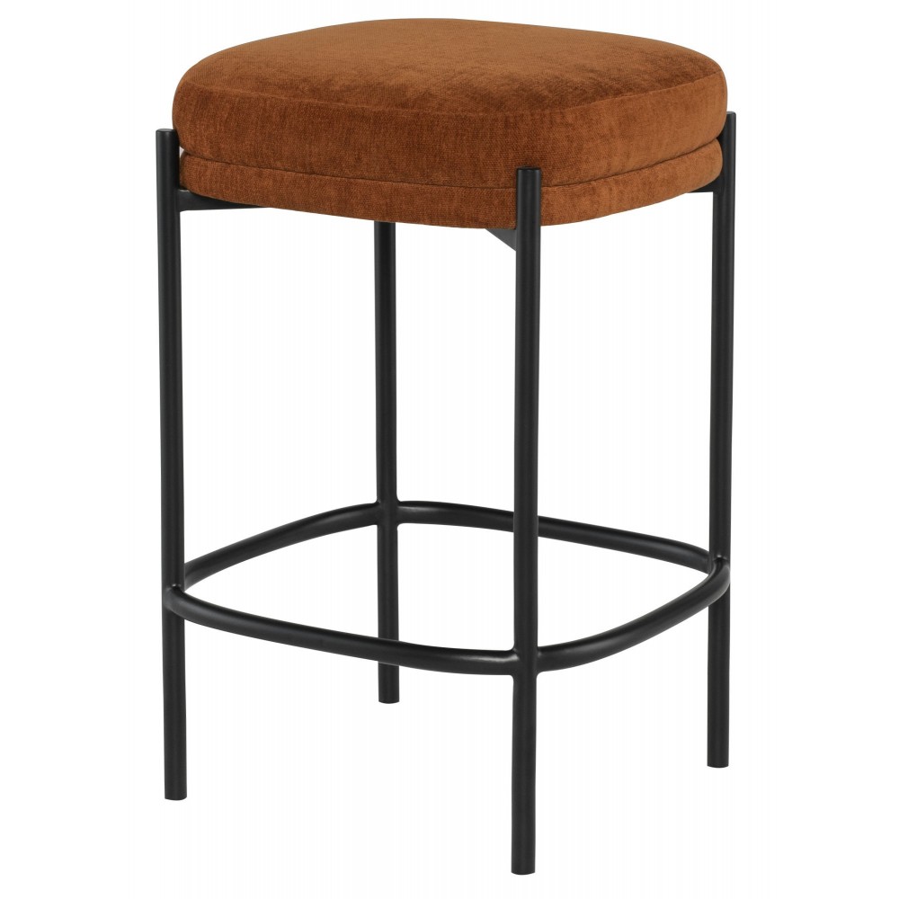 Inna Terracotta Fabric Counter Stool, HGMV237