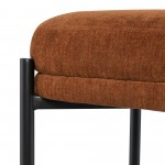 Inna Terracotta Fabric Counter Stool, HGMV237