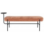 Inna Nectarine Fabric Occasional Bench