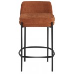 Inna Terracotta Fabric Counter Stool, HGMV252