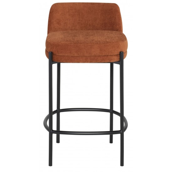 Inna Terracotta Fabric Counter Stool, HGMV252