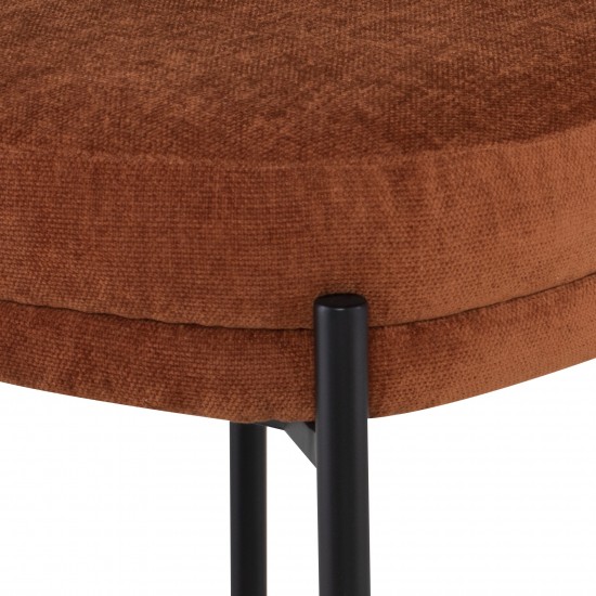 Inna Terracotta Fabric Counter Stool, HGMV252