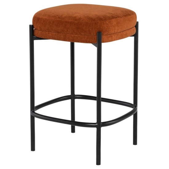 Inna Terracotta Fabric Bar Stool, HGMV257