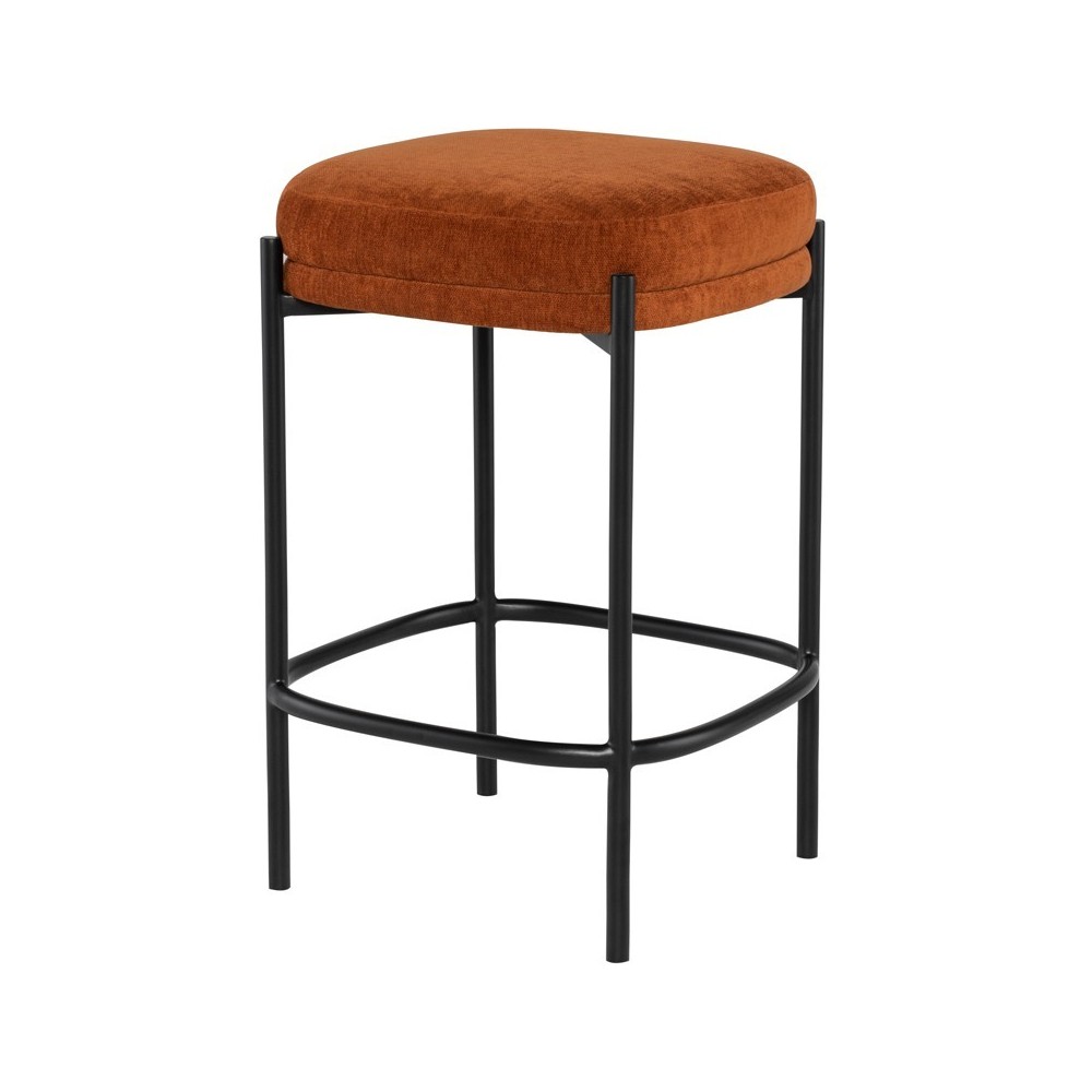 Inna Terracotta Fabric Bar Stool, HGMV257