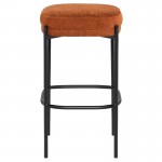 Inna Terracotta Fabric Bar Stool, HGMV257