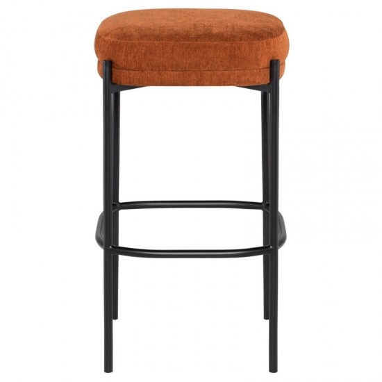 Inna Terracotta Fabric Bar Stool, HGMV257