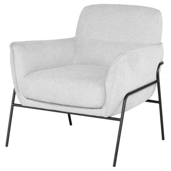 Oscar Cloud Grey Fabric Occasional Chair