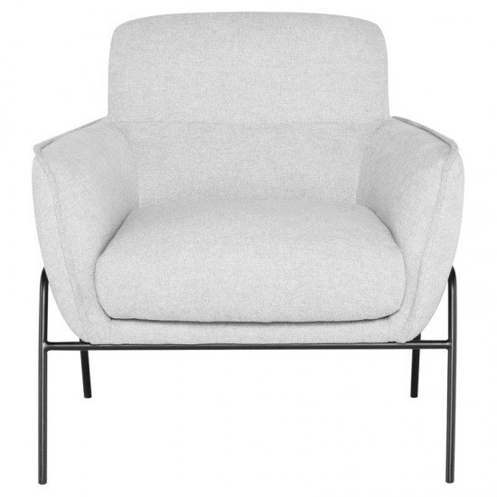 Oscar Cloud Grey Fabric Occasional Chair