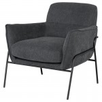 Oscar Iron Fabric Occasional Chair