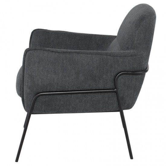 Oscar Iron Fabric Occasional Chair
