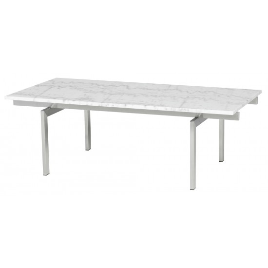 Louve White Stone Coffee Table, HGNA106