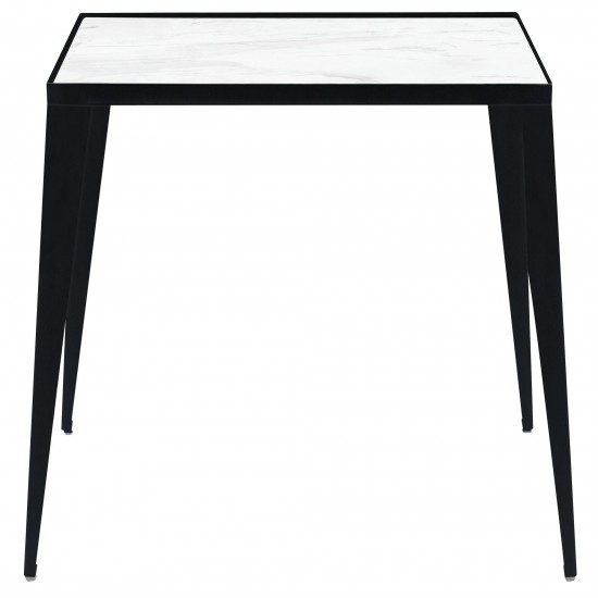 Mink White Stone Side Table