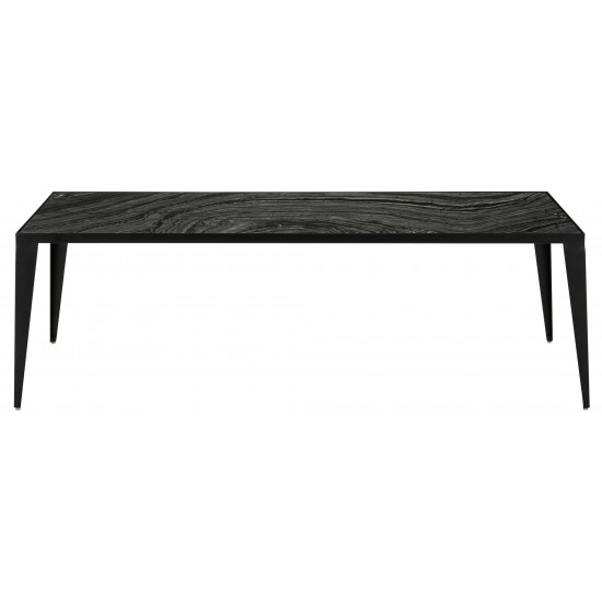 Mink Black Wood Vein Stone Coffee Table, HGNA139