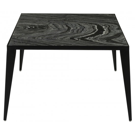 Mink Black Wood Vein Stone Coffee Table, HGNA139