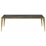 Mink Black Wood Vein Stone Coffee Table, HGNA141