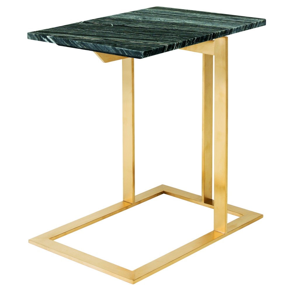Dell Black Wood Vein Stone Side Table, HGNA287 Dell Black Wood Vein Stone Side Table, HGNA287