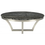 Aurora Black Wood Vein Stone Coffee Table, HGNA292