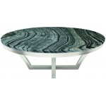 Aurora Black Wood Vein Stone Coffee Table, HGNA292