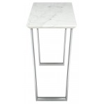 Catrine White Stone Console Table, HGNA325