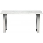 Catrine White Stone Console Table, HGNA325