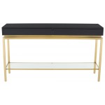 Isabella Black Wood Console Table