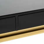 Isabella Black Wood Console Table