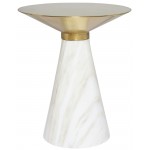 Iris Gold Metal Side Table, HGNA433