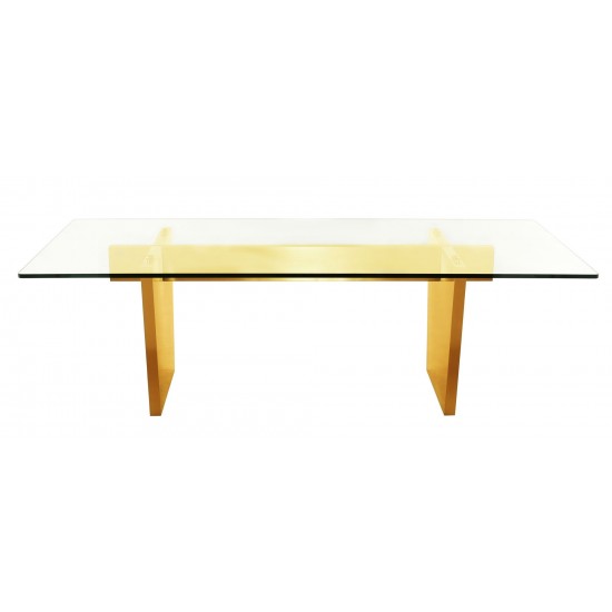 Aiden Gold Metal Dining Table