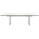 Aiden Silver Metal Dining Table